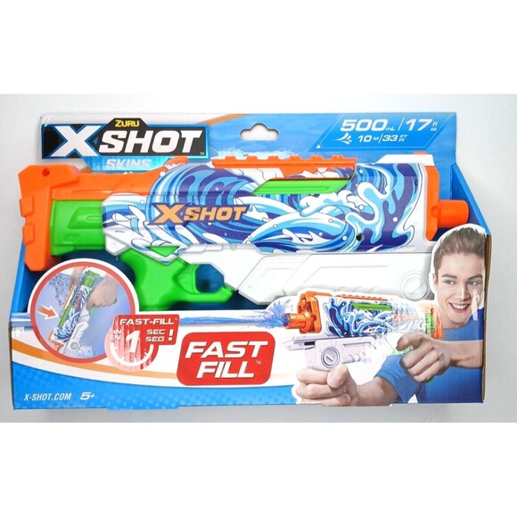 X Shot Skins Fast Fill Water Gun - Blazer - Holds 500ml : Fire Up To 33 Feet NEW - Picture 1 of 4